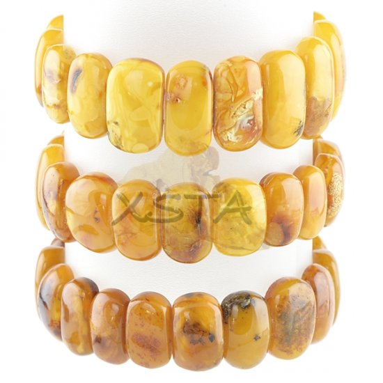 Baltic amber massive bracelet